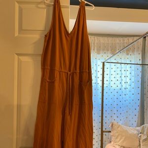 Orange/Brown Jumpsuit
